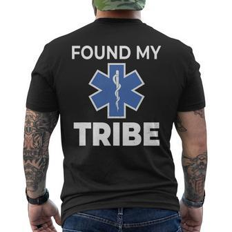 Star Of Life Found My Tribe Ems Pride Emt Men's T-shirt Back Print | Mazezy