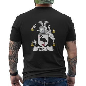 Starkey Family Crest British Family Crests Mens Back Print T-shirt - Thegiftio UK