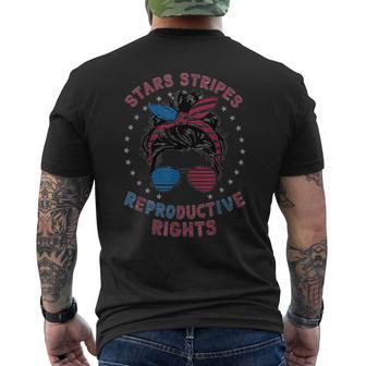 Stars Stripes Reproductive Right Patriotic 4Th Of July Men's T-shirt Back Print - Monsterry AU