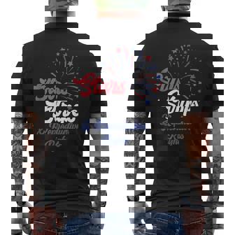 Stars Stripes And Reproductive Rights 4Th Of July Pro Choice Mens Back Print T-shirt - Thegiftio
