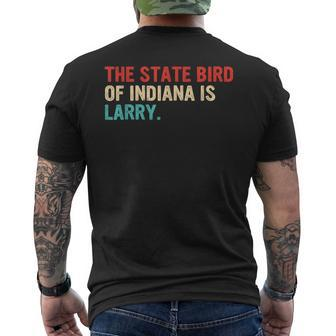 The State Bird Of Indiana Is Larry Vintage Apparel Men's T-shirt Back Print - Monsterry AU