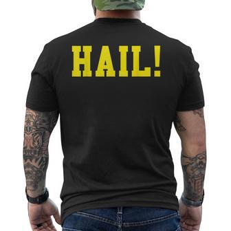 State Of Michigan Hail U M Ann Arbor Mi Aa Men's T-shirt Back Print - Monsterry