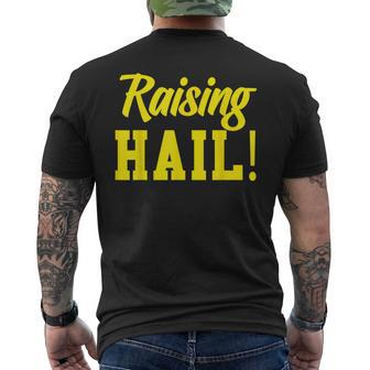 State Of Michigan Raising Hail U M Ann Arbor Mi Aa Men's T-shirt Back Print - Monsterry UK