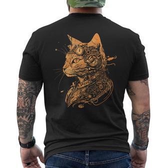 Steam Punk Catkitten Kitty Steampunk T-Shirt mit Rückendruck - Geschenkecke