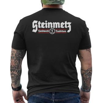 Steinmetz Steinhauer Steinmetzmeister T-Shirt mit Rückendruck - Seseable