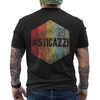Sticazzi Italiani Detti Italiana Italy Hello Europe Travel Men's T-shirt Back Print - Monsterry CA