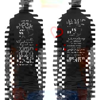He Stole My Heart So I’M Stealing His Last Name I Can’T Wait To Be Called Mrs Smith Mens Back Print T-shirt - Thegiftio UK