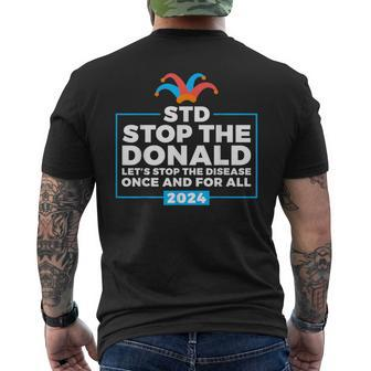 Stop The Donald Anti Trump Democrat Voter Men's T-shirt Back Print - Monsterry