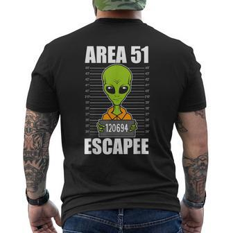Storm Area 51 Alien Escapee From Area 51 Alien Hot Men's T-shirt Back Print - Seseable