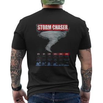Storm Chaser Hurricane Chasing Bad Weather Mens Back Print T-shirt - Thegiftio UK