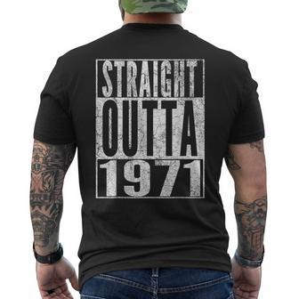 Straight Outta 1971 53Rd Birthday 53 Years Old Men's T-shirt Back Print - Monsterry DE