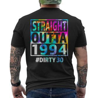 Straight Outta 1994 Dirty Thirty 30Th Birthday Men's T-shirt Back Print - Seseable