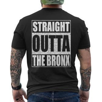 Straight Outta The Bronx Borough Of New York City Men's T-shirt Back Print - Monsterry CA