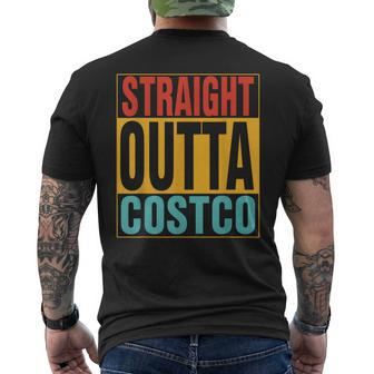 Straight Outta Costco Retro Vintage Apparel Women Men's T-shirt Back Print - Monsterry AU
