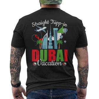 Straight Tripp-In Dubai Group Vacation Matching Crew Men's T-shirt Back Print - Seseable
