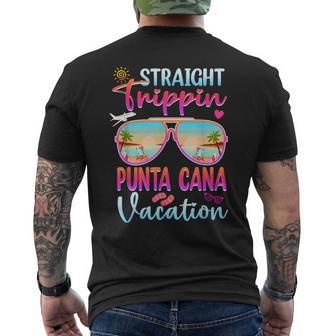 Straight Trippin Punta Cana 2024 Beach Summer Vacation Trip Men's T-shirt Back Print | Seseable UK