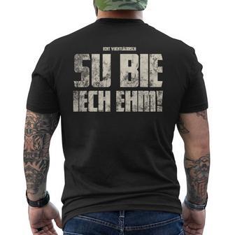 Su Bie Iech Ehm Vogtländisch Original Vogtland T-Shirt mit Rückendruck - Seseable