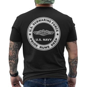 Submarine Pride Runs Deep Men's T-shirt Back Print | Mazezy