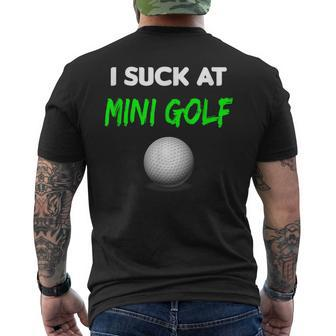 I Suck At Mini Golf Loser Men's T-shirt Back Print - Monsterry AU