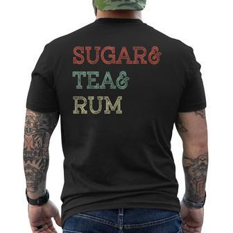 Sugar&Tea&Rum Sea Shanty Sugar Tea Rum Retro Vintage Men's T-shirt Back Print - Monsterry UK