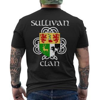 Sullivan Family Crest Coat Of Arms T Men's T-shirt Back Print - Monsterry UK