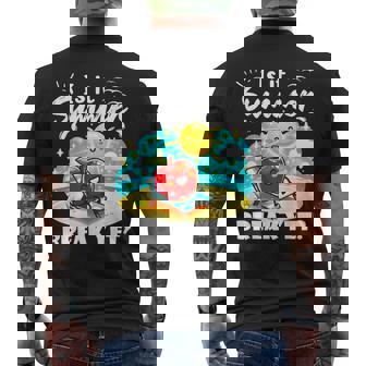 Is It Summer Break Jet Men's T-shirt Back Print - Seseable