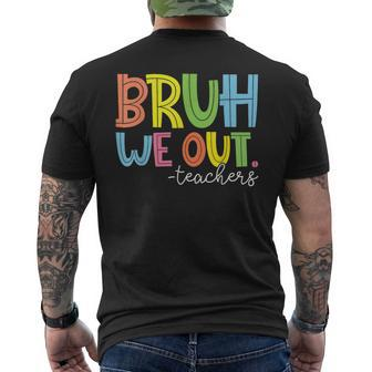 Summer Bruh We Out Teachers Men's T-shirt Back Print - Monsterry CA