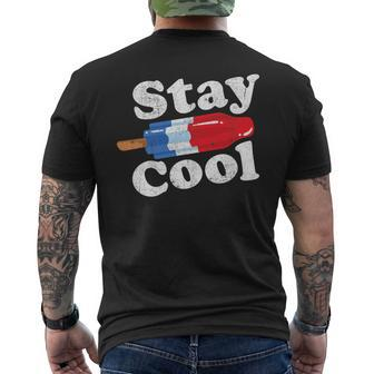 Summer Popsicle Stay Cool Bomb Retro 80S Pop Men's T-shirt Back Print - Monsterry UK