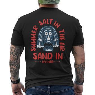 Summer Salt In The Air Sand In My Hair Summer Men's T-shirt Back Print - Monsterry DE