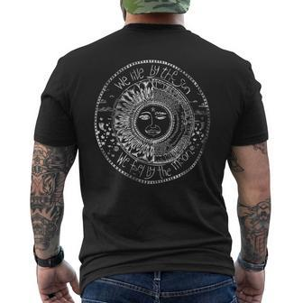 Sun Moon Spirituality Nature Men's T-shirt Back Print - Thegiftio UK
