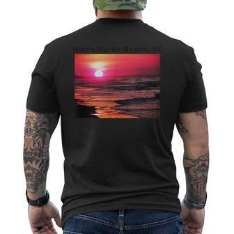 Sunrise Over North Myrtle Beach Sc Men's T-shirt Back Print - Monsterry UK