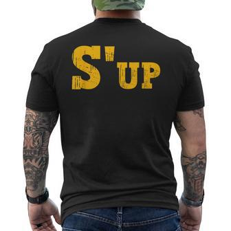 S'up Slang Pittsburgh Pennsylvania Yinzer Men's T-shirt Back Print - Monsterry AU