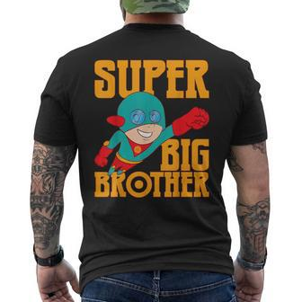 Super Awesome Superhero Best Big Brother Men's T-shirt Back Print - Thegiftio UK