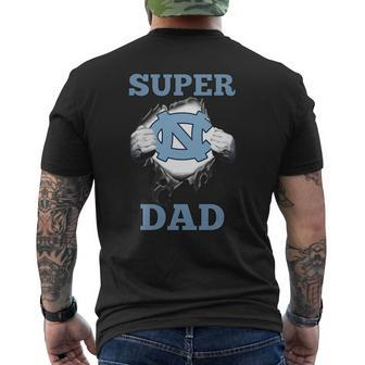 Super Dad In Tar Heel Mens Back Print T-shirt - Thegiftio UK