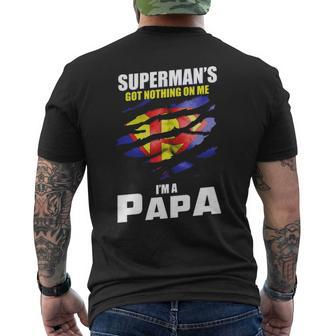 Super Papa V2 Mens Back Print T-shirt - Thegiftio UK