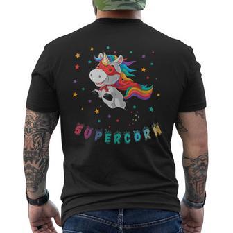 Supercorn Superhero Unicorn T-Shirt mit Rückendruck - Seseable