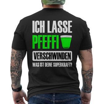 Superkraft Peppermint Liqueur S T-Shirt mit Rückendruck - Geschenkecke