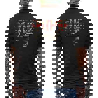 Supermarine Spitfire Ww2 Fighter Plane Union Jack Men's T-shirt Back Print - Thegiftio UK