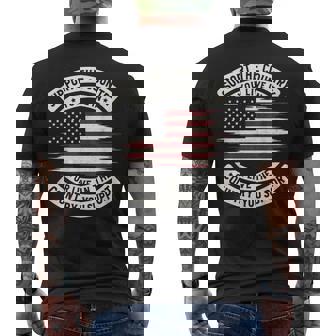 Support The Country You Live In The Country You Support Men's T-shirt Back Print | Mazezy