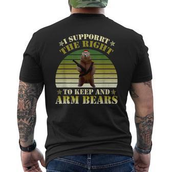 I Support The Right To Keep And Arm Bears Apparel Men's T-shirt Back Print - Monsterry DE