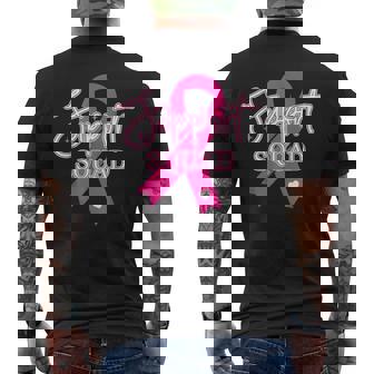 Support Squad Breast Cancer Support Squad Men's T-shirt Back Print - Thegiftio