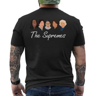 Supremes Court Justices Rbg The Supremes Vintage Women Men's T-shirt Back Print - Monsterry UK