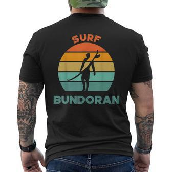 Surf Bundoran Ireland Vintage Sunset Classic Mens Back Print T-shirt - Thegiftio