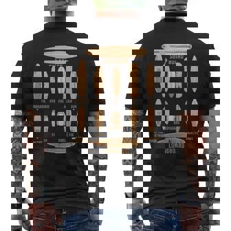 Surfboard Types Surfing Surfer Summer Surfboards Men's T-shirt Back Print | Mazezy