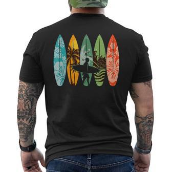 Surfboarder Hawaii Wave Surfing Surfboard Lover Beach Surfer Men's T-shirt Back Print - Monsterry UK