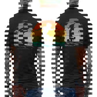 Surfer Girl Surfing Surfboard Lover Surfboarding Waves Men's T-shirt Back Print | Mazezy