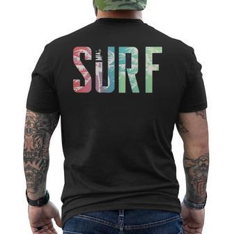 Surfer Surfboard Surf Club Retro Vintage Hawai Beach Men's T-shirt Back Print - Monsterry UK