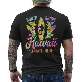 Surfer Tie Dye Hawaii North Shore Oahu Hawaiian Men's T-shirt Back Print | Mazezy UK