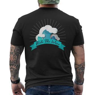 Surfing Surf And Ride The Wave Surfer Men's T-shirt Back Print - Monsterry UK