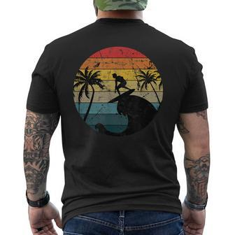 Surfing Vintage Retro Surf Culture Men's T-shirt Back Print - Monsterry CA